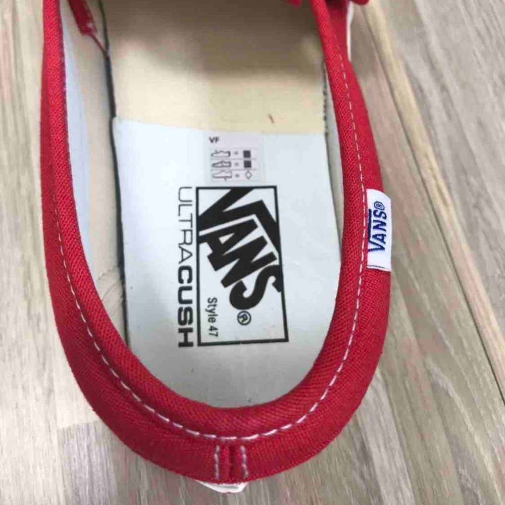 VANS SLIP On V DX Anaheim Factory OG Red Canvas W - Picture 8 of 8